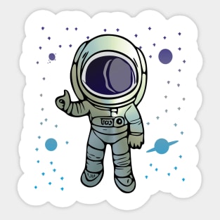 astronaut Sticker